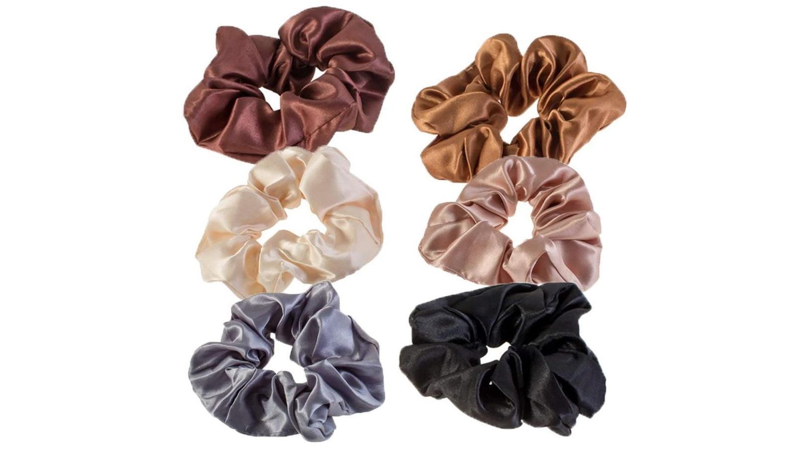 6 coleteros elásticos de satín VAGA