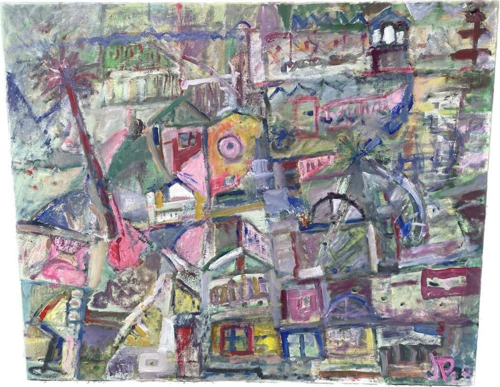 Obra de José Manuel Paredes expuesta en la sala Pescadería Vieja.