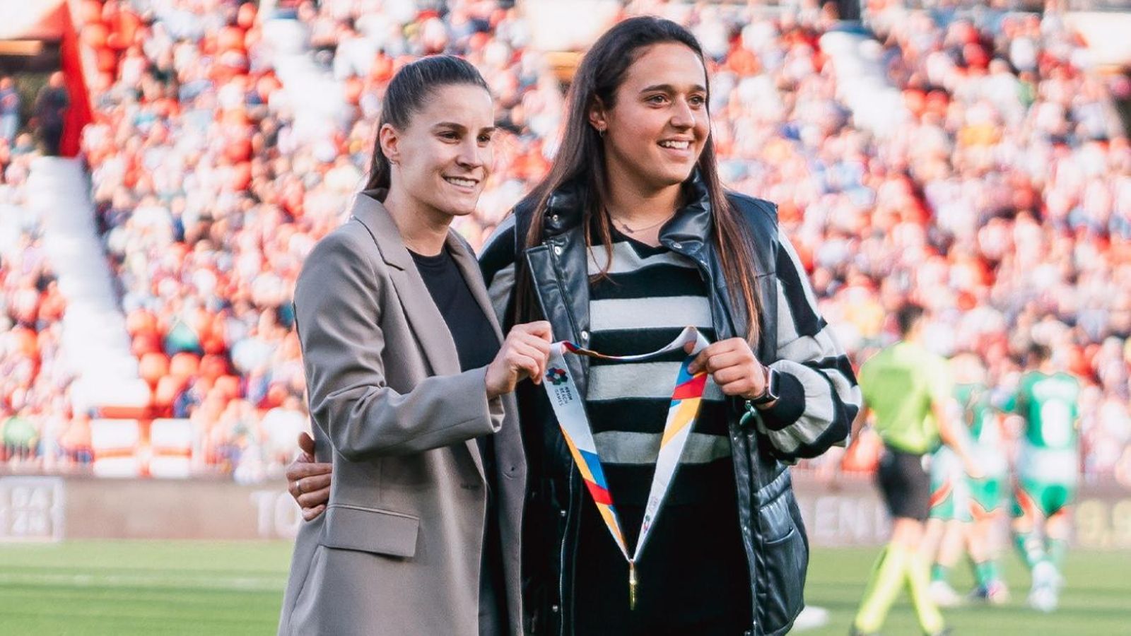 Las dos jugadoras rojiblancas, grandes protagonistas de la temporada.