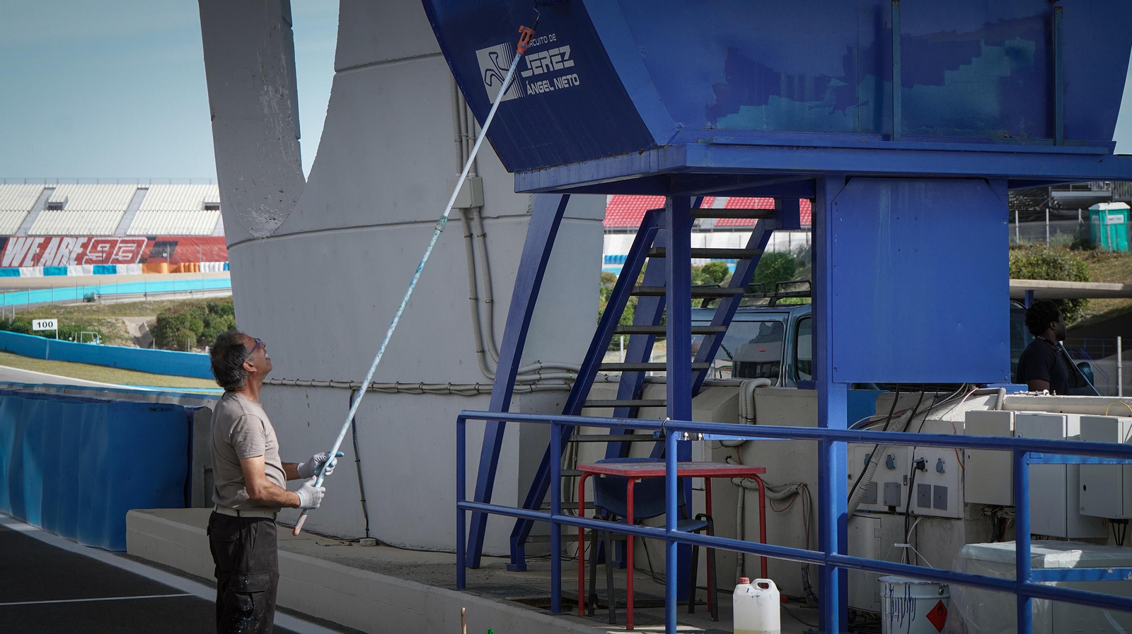 Imágenes de los preparativos para el Mundial Moto GP 2024