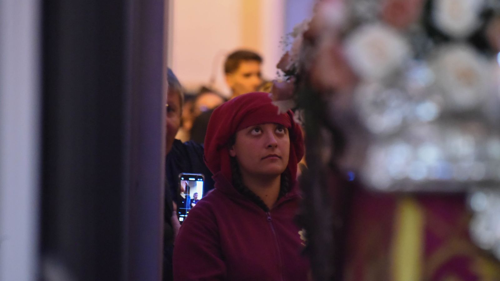 Fotos del Lunes santo en Tarifa: Nuestro Padre Jesús en la Oración en el Huerto y Nuestra Madre de Dios y del Rosario