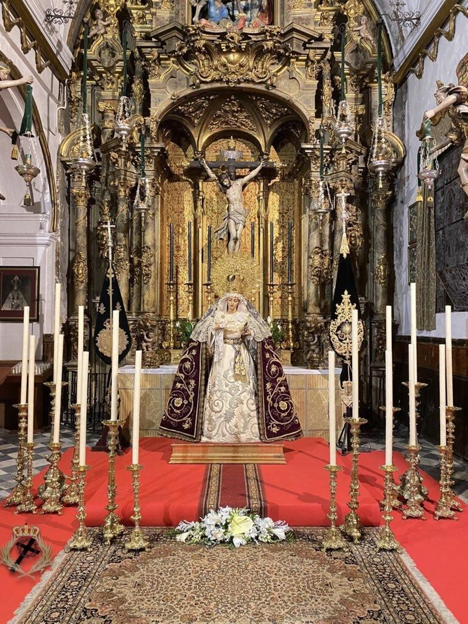 La Virgen de los Desamparados, en los cultos del pasado mes de mayo en San Francisco.