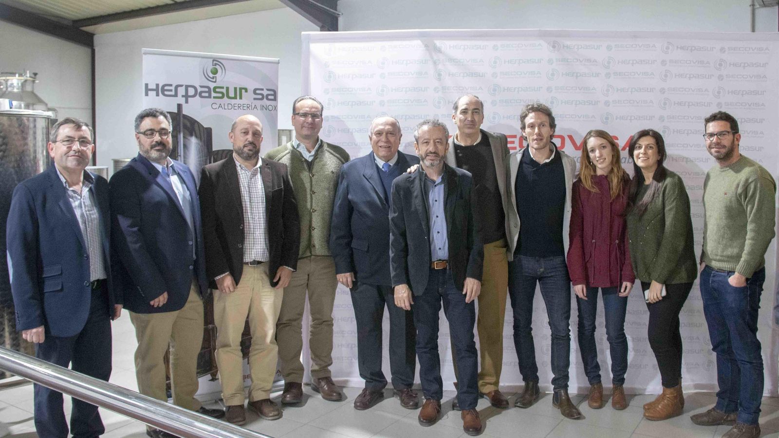 Foto de familia de la cata.