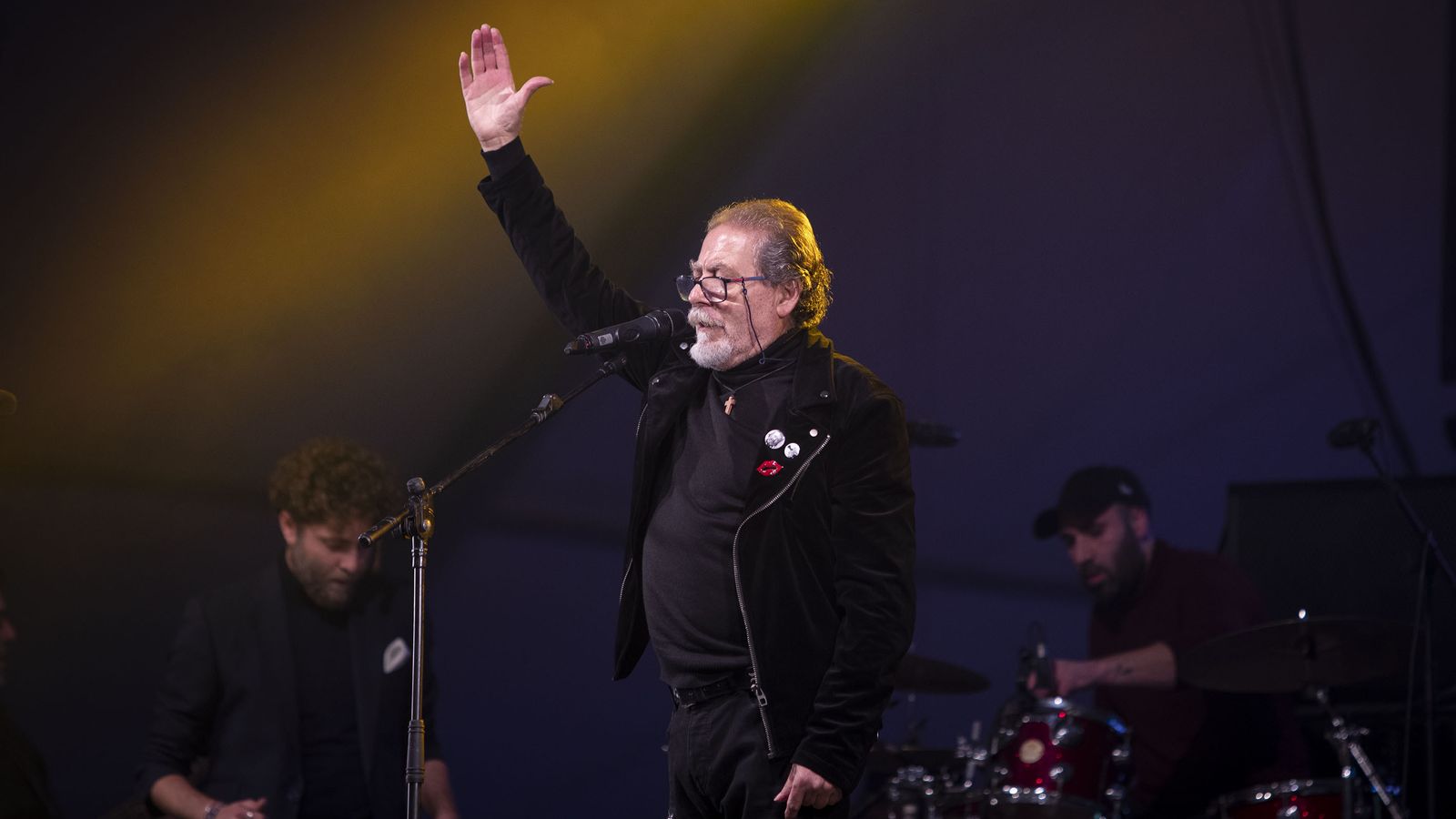 El artista Diego Carrasco, durante un momento de Fusión x Camarón.