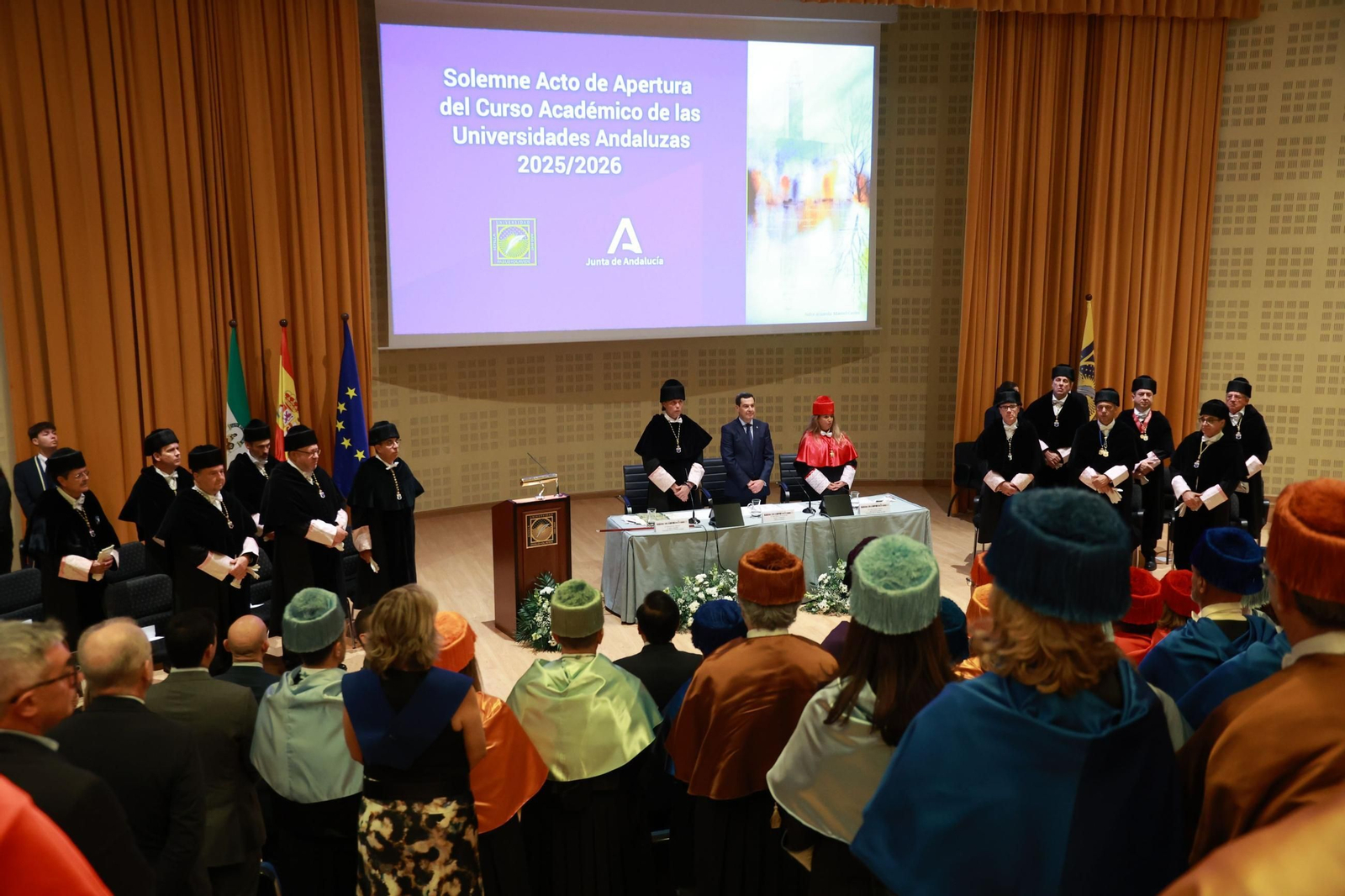 Apertura del curso académico de las universidades andaluzas en la UPO de Sevilla.