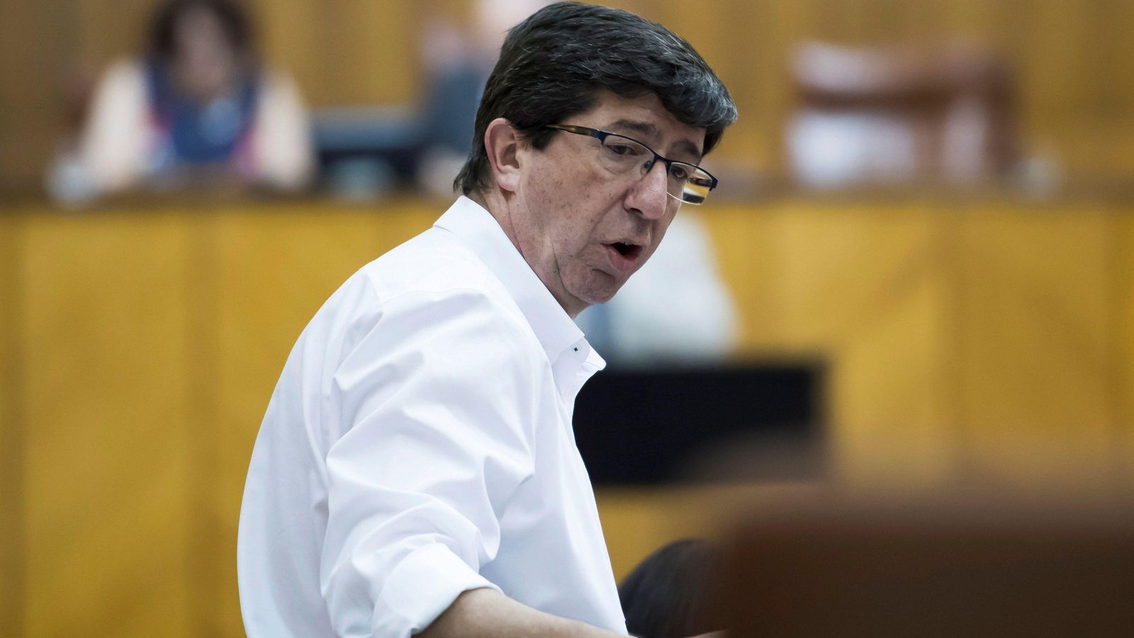 Juan Marín, en el Parlamento Juan Marín, en el Parlamento