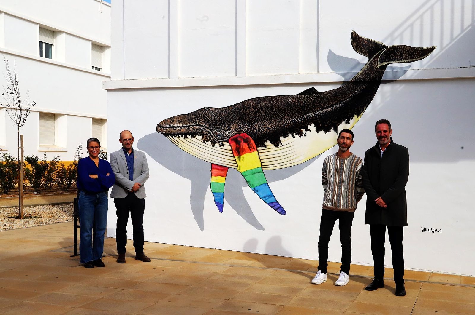 Wild Welva y María JL Hierro inauguran las nuevas intervenciones de Arte urbano en el Campus del Carmen, en imágenes