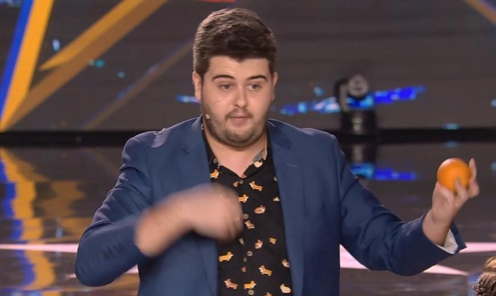 Antonio Serrano, durante uno de sus trucos