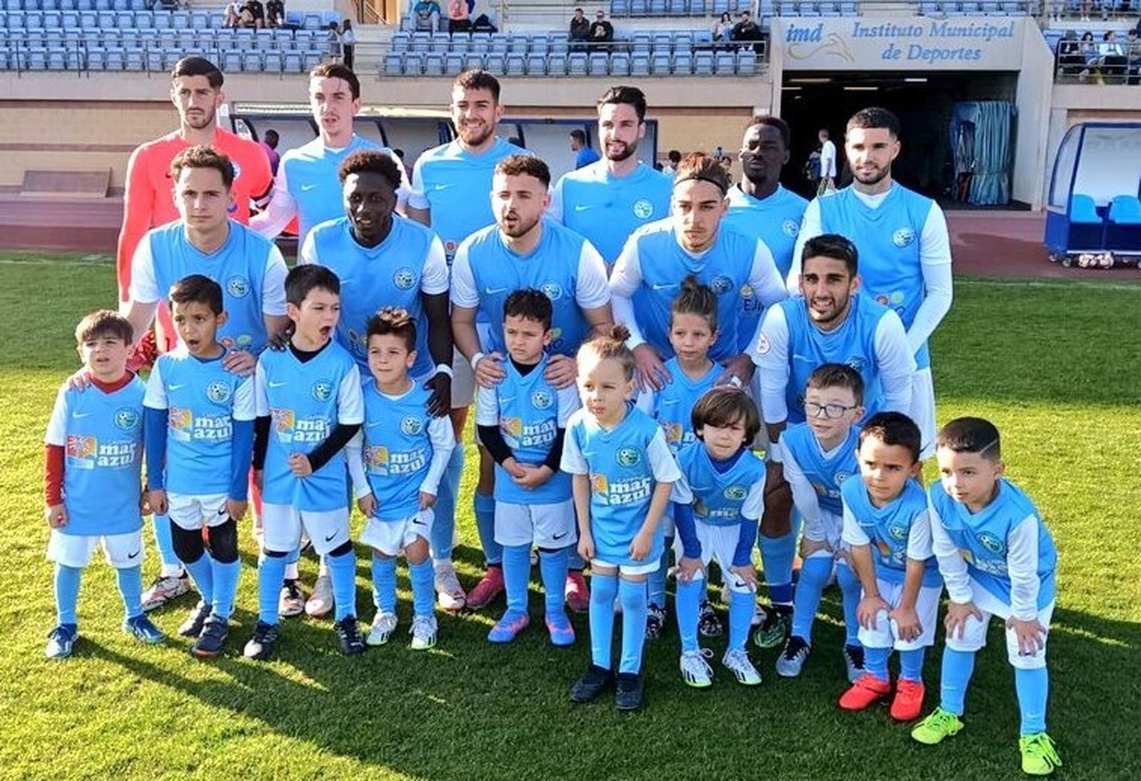 Once presentado por el conjunto celeste en su partido frente al Atlético Melilla.