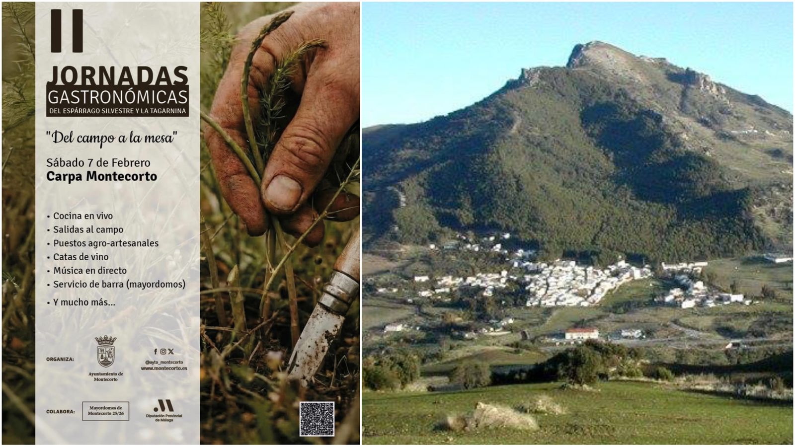 Cartel de las jornadas gastronómicas de Montecorto.