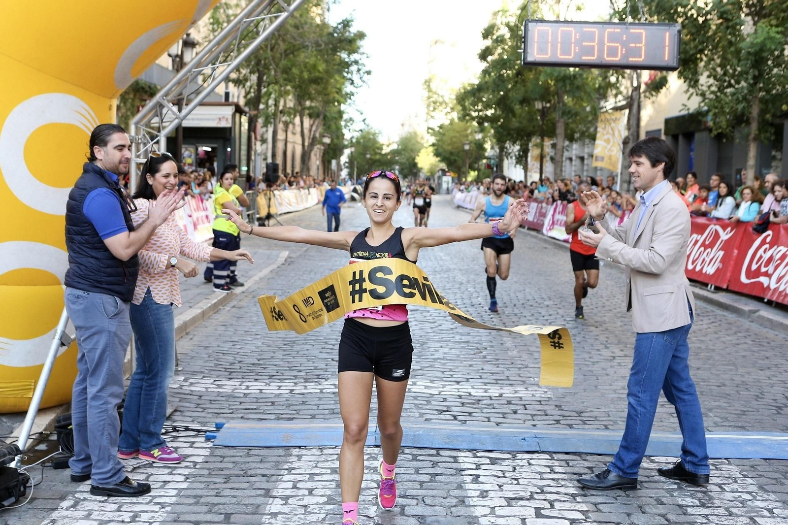 Meta de la Carrera Popular del Casco Antiguo de este domingo.