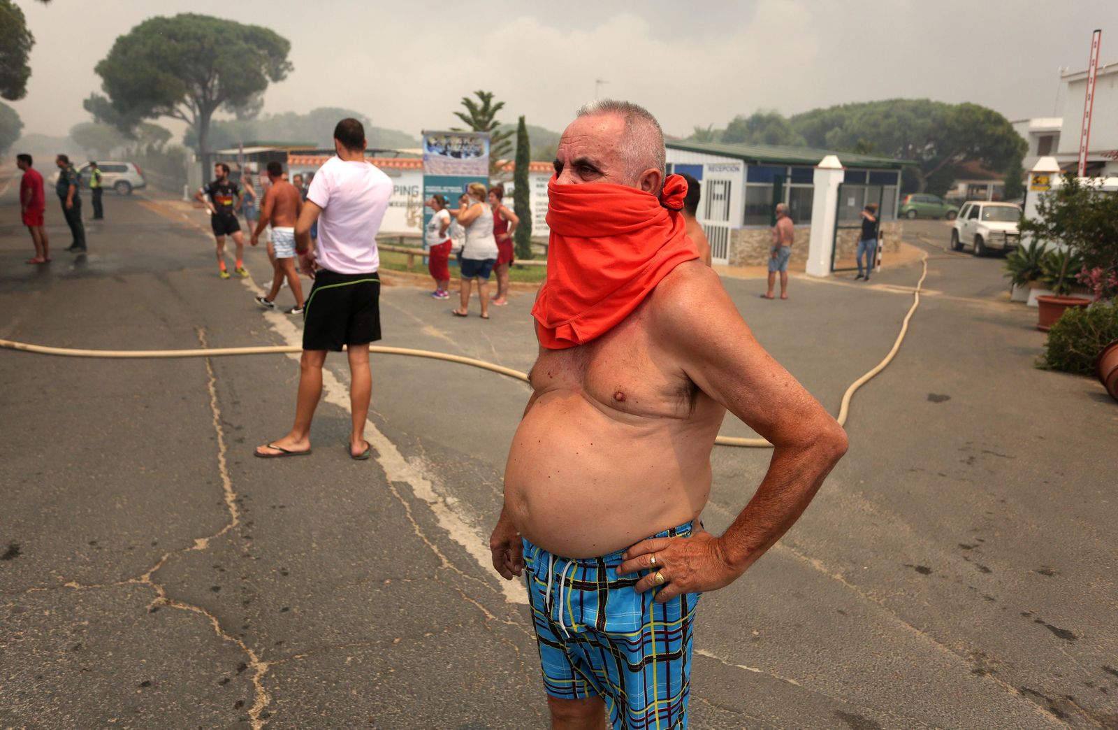 Las consecuencias del incendio en Mazagón