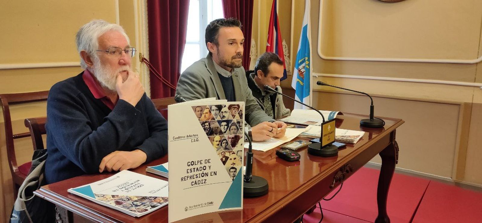 Un momento de la presentación de los libros de memoria democrática.