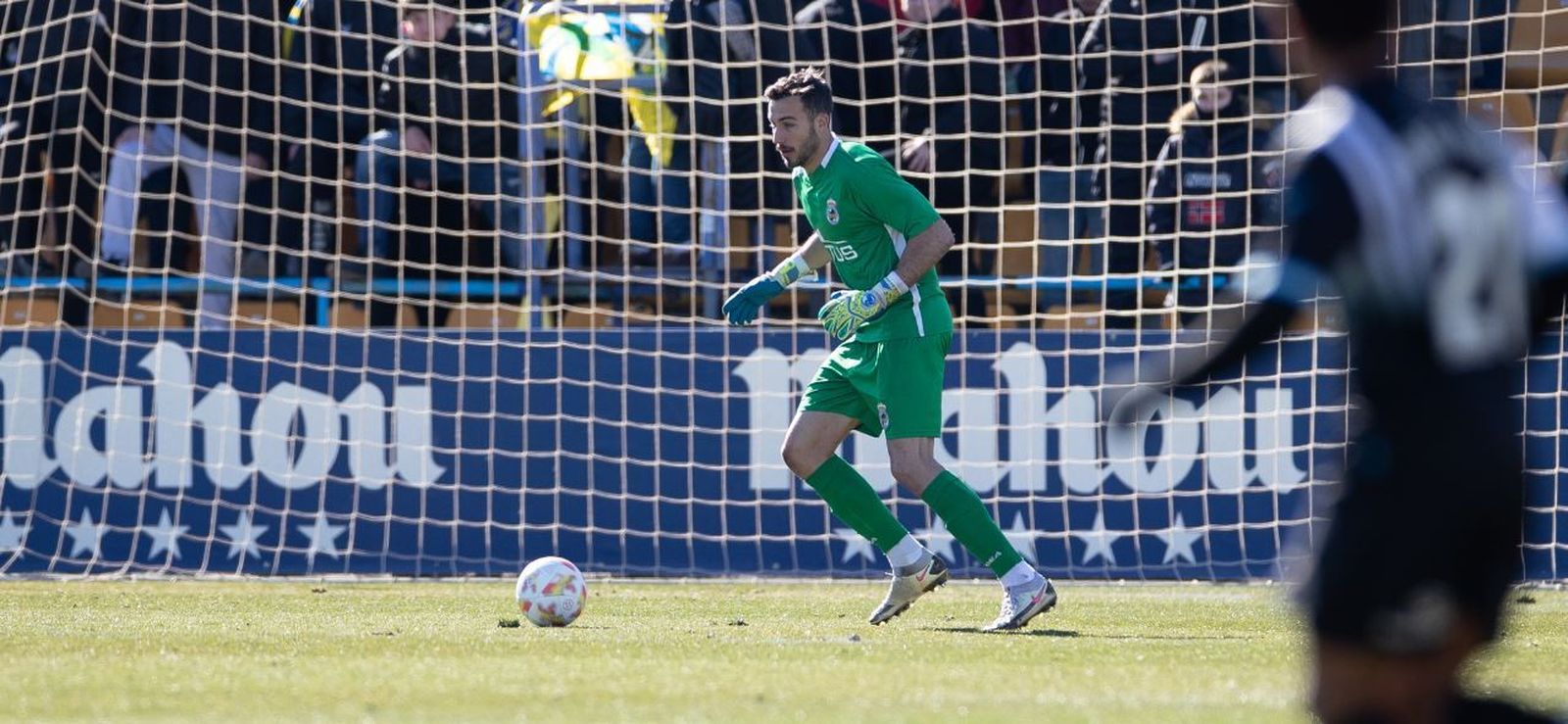 El meta balono Alberto Varo, este domingo en Alcorcón