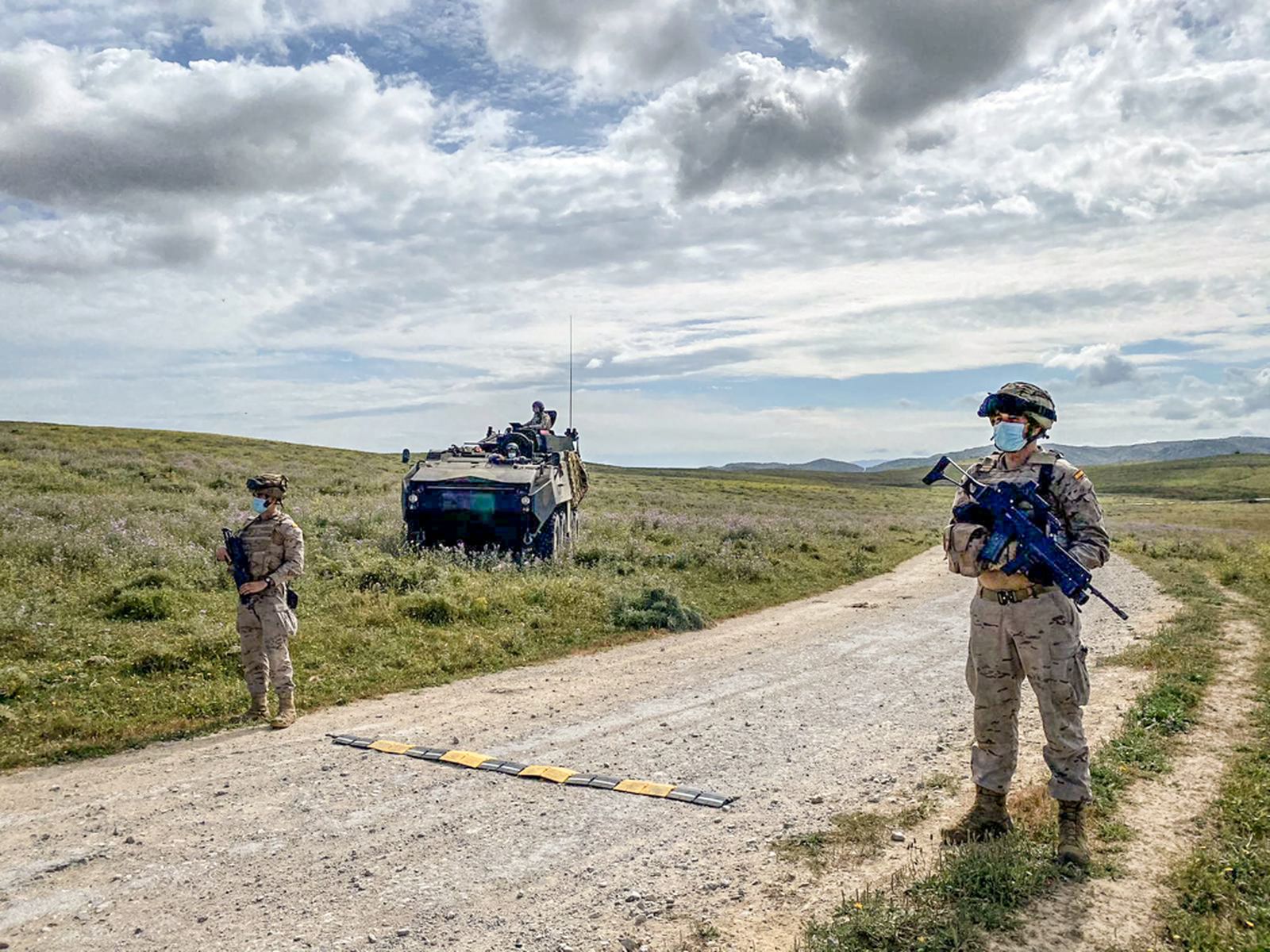 Imágenes de la Infantería de Marina en el Retín en Marfibex