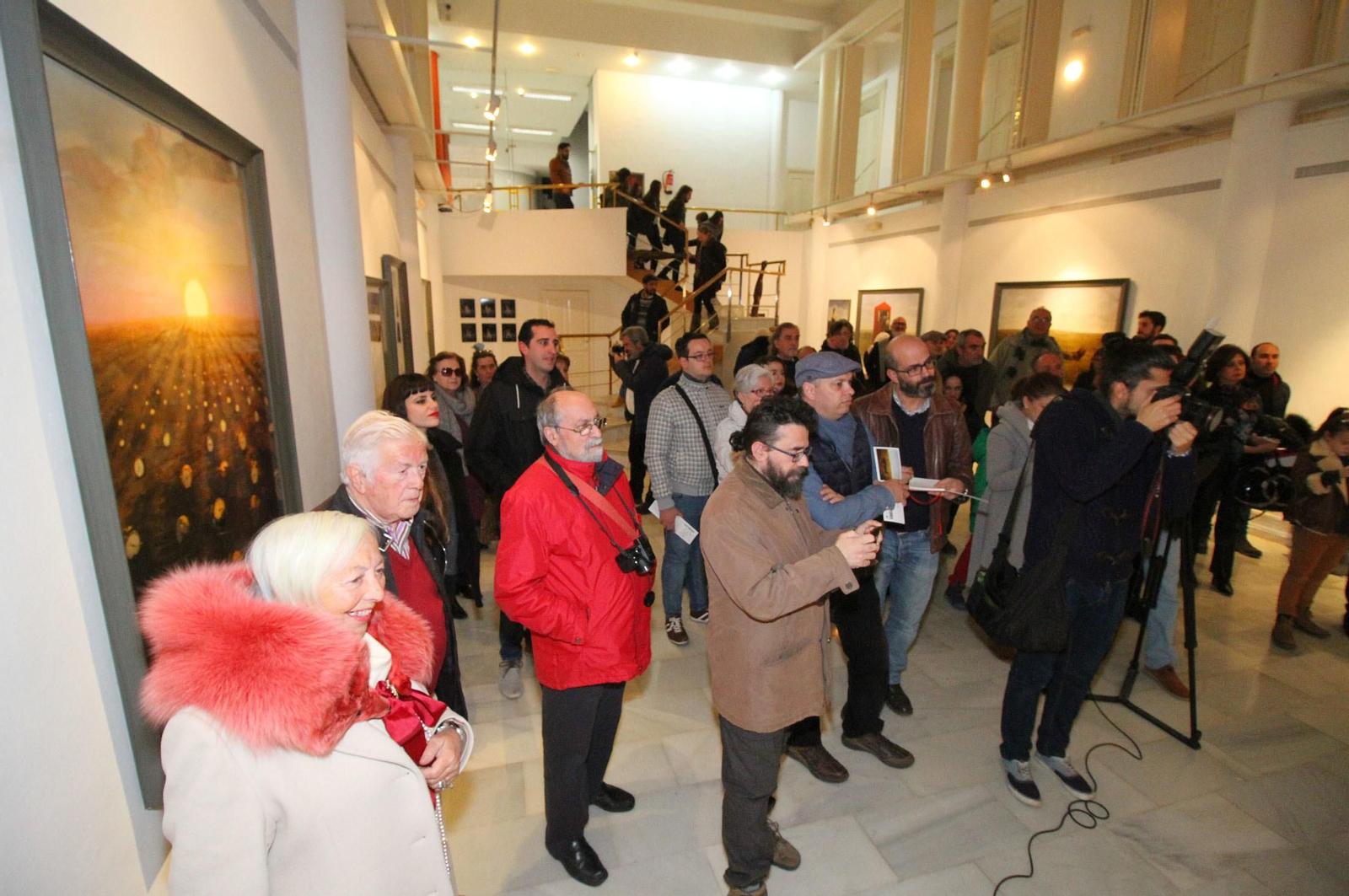 Imágenes de la inauguración de dos exposiciones de Latitudes: 'Cespedosa', de Castro Prieto, y 'Untitled', de Teun Hocks