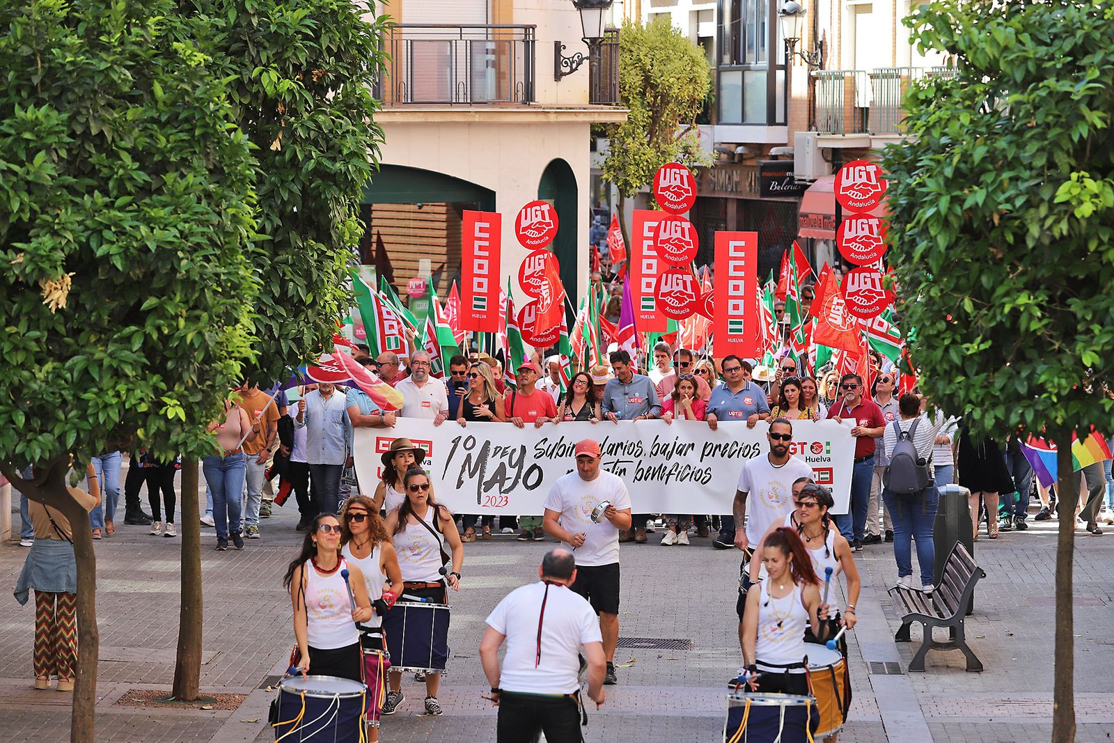 Imágenes de la Manifestación por el Día del Trabajador 2023 en Huelva
