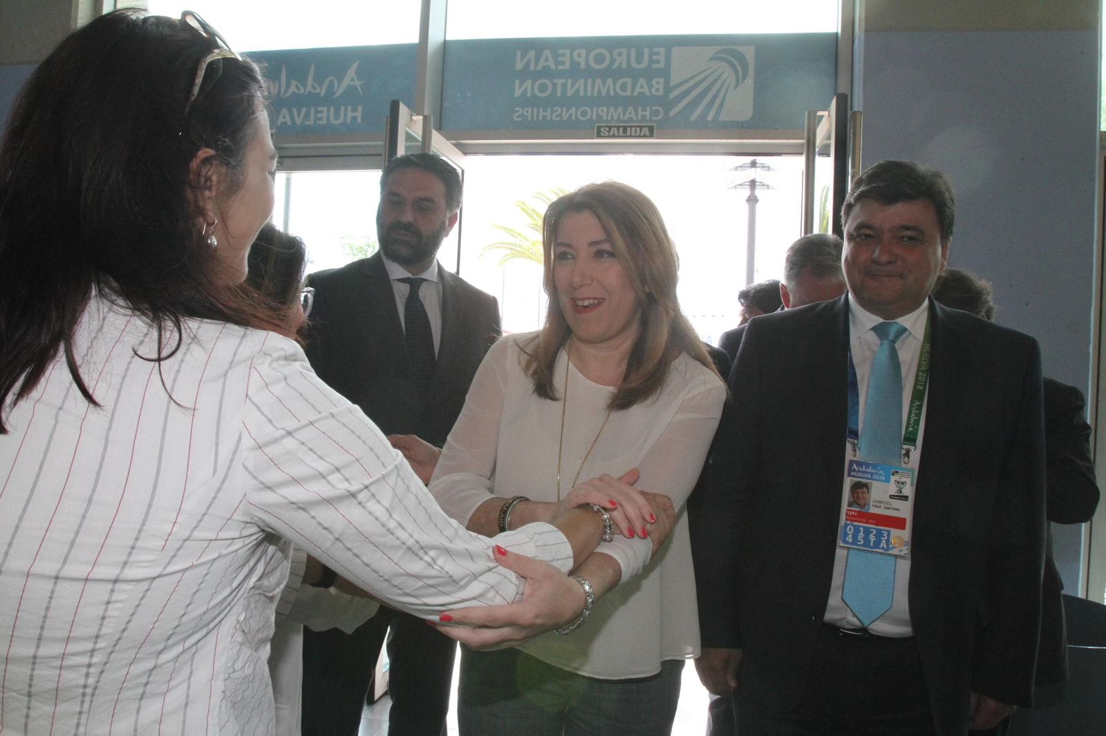 Diversas autoridades quisieron acompañar a la campeona en la gran final.