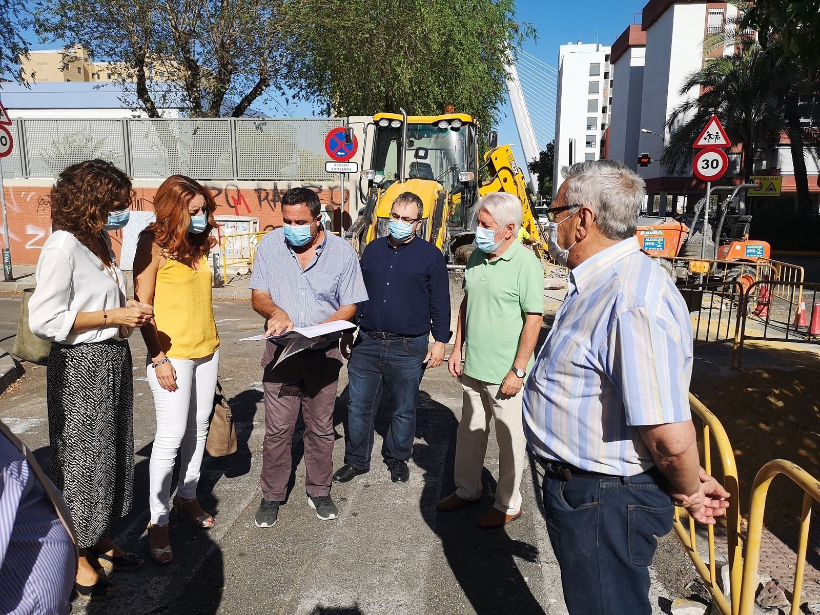 Inicio de las obras para tres itinerarios accesibles al CEIP Pedro Garfias de la Macarena