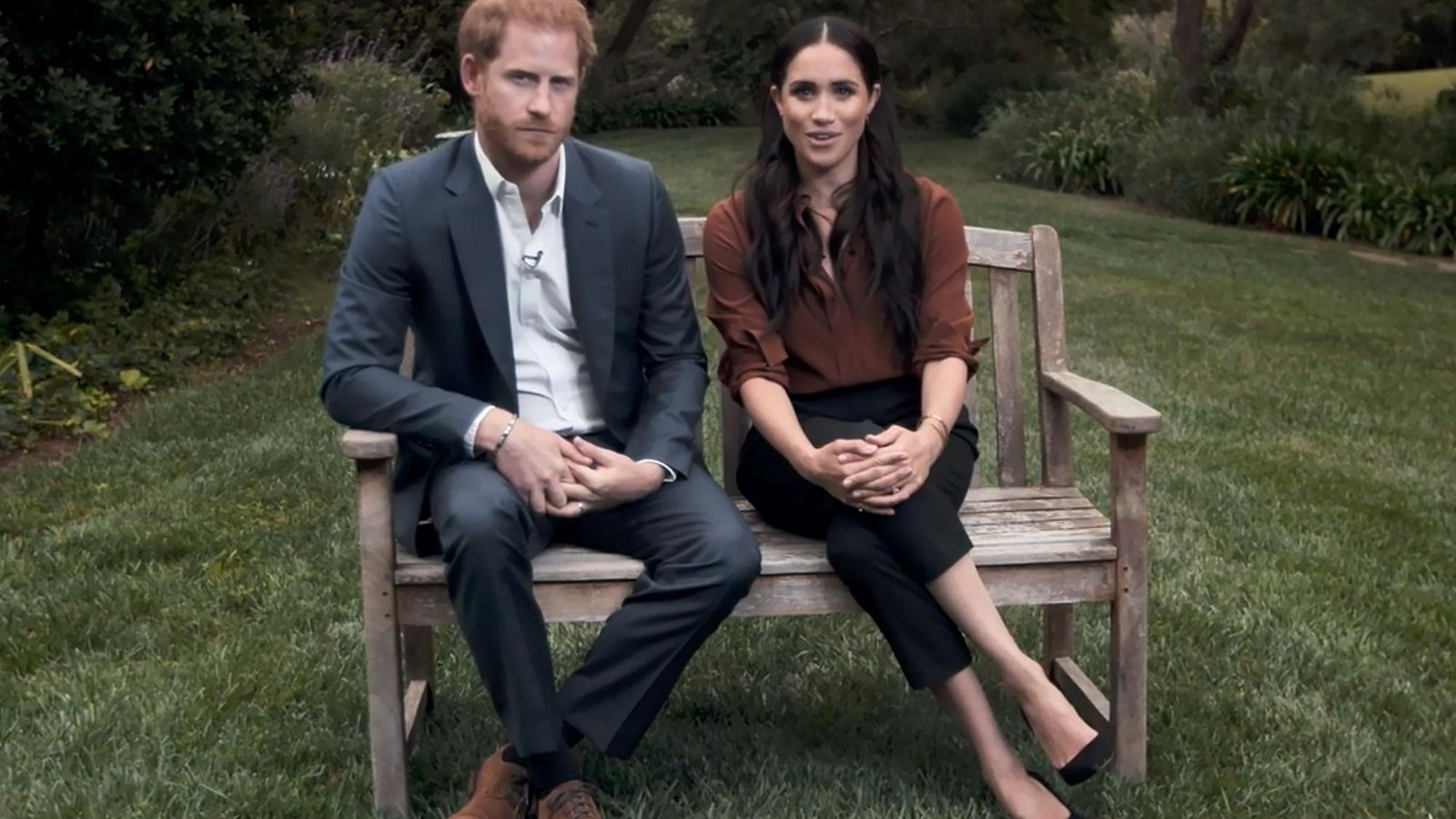 Los duques de Sussex, en una entrevista en televisión.