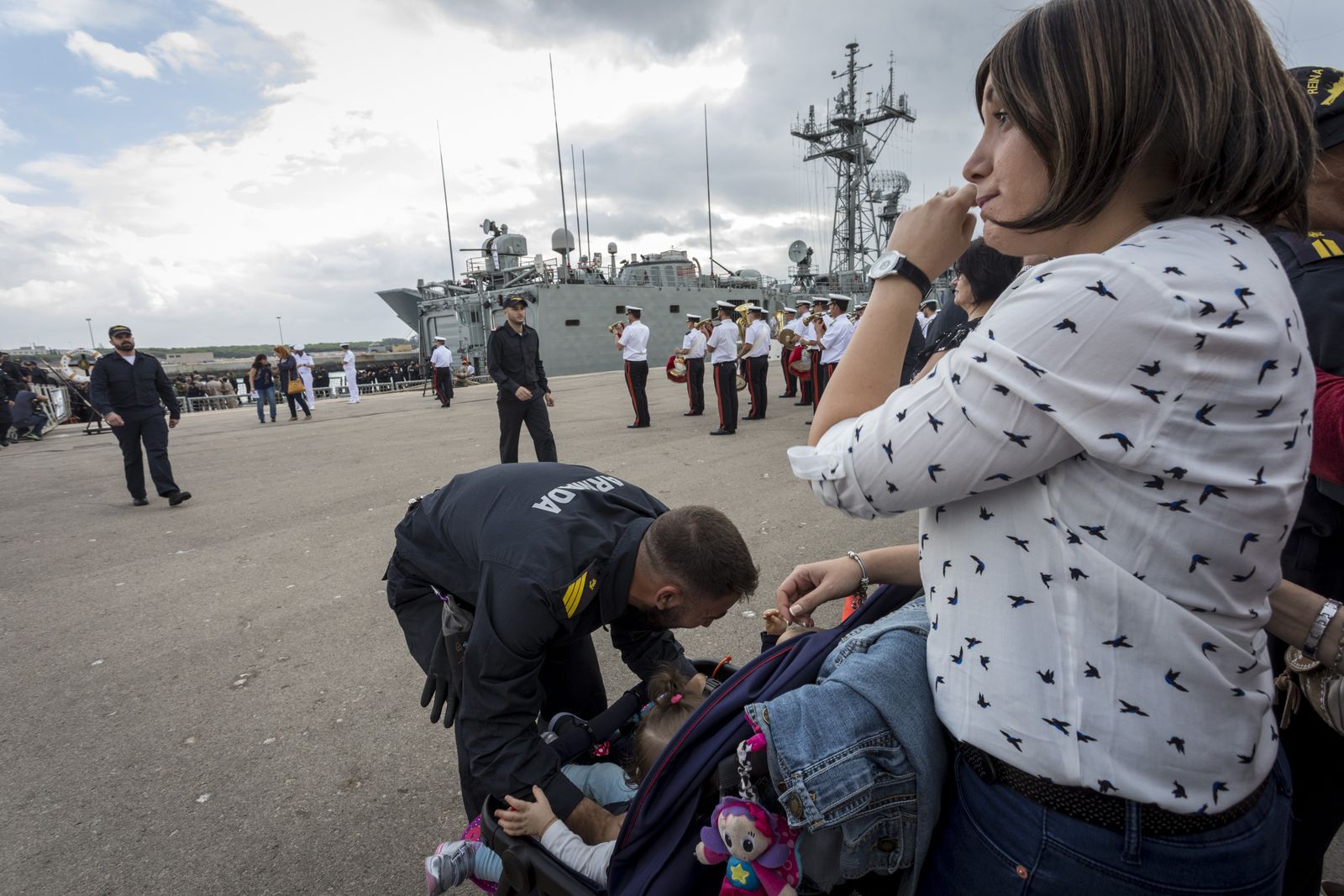 Salida de la fragata 'Reina Sofía'