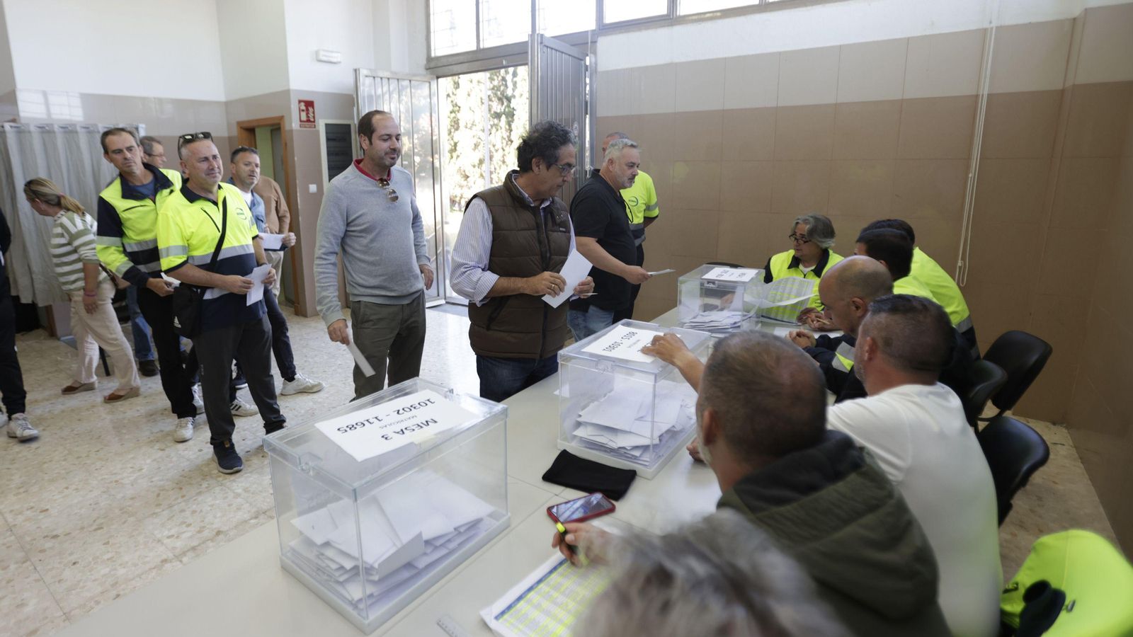 Un momento de la última votación.