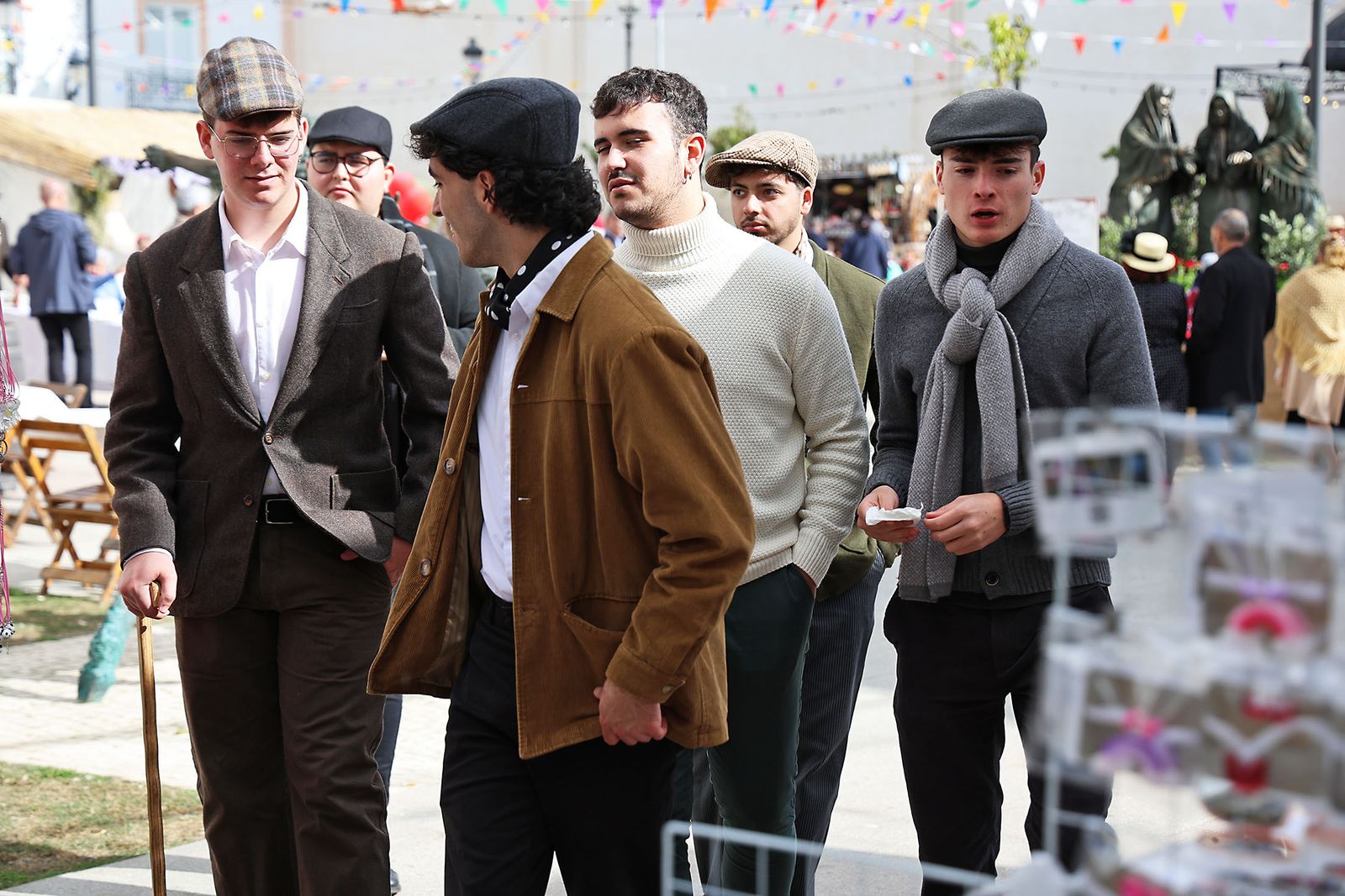 Imágenes del ambiente en la Feria de Época 1900 de Moguer