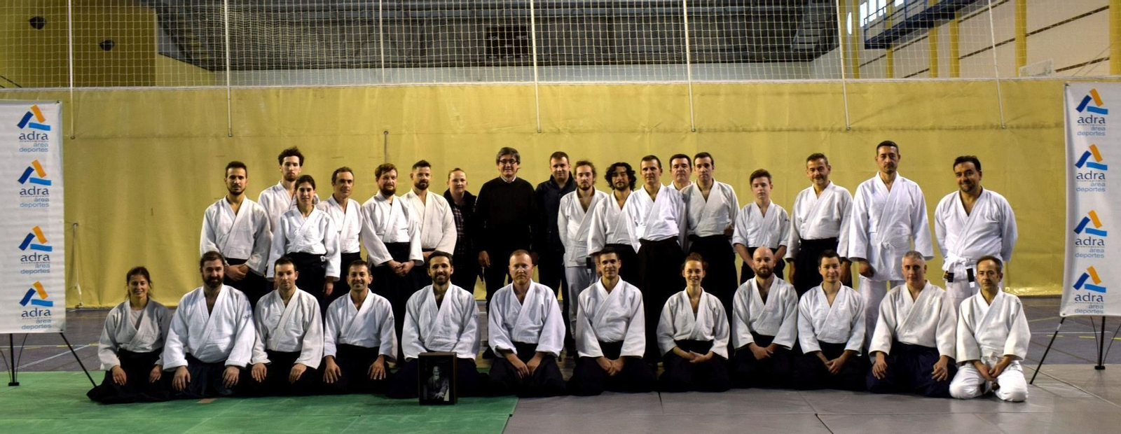 Seminario de aikido en el pabellón