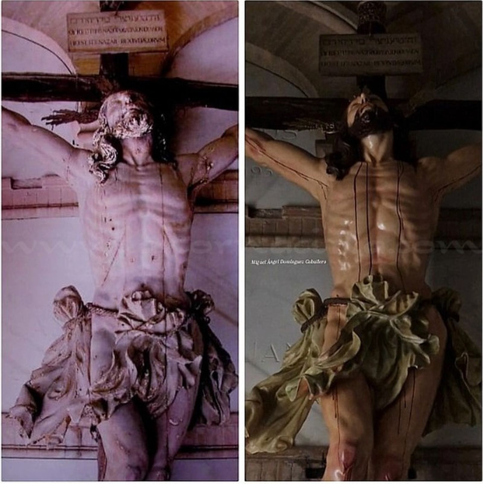 Antes y después de la restauración