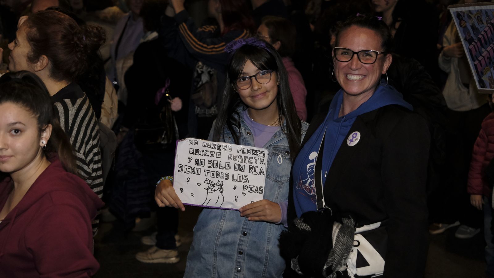 Imágenes de las manifestaciones por el Día de la Mujer en Almería