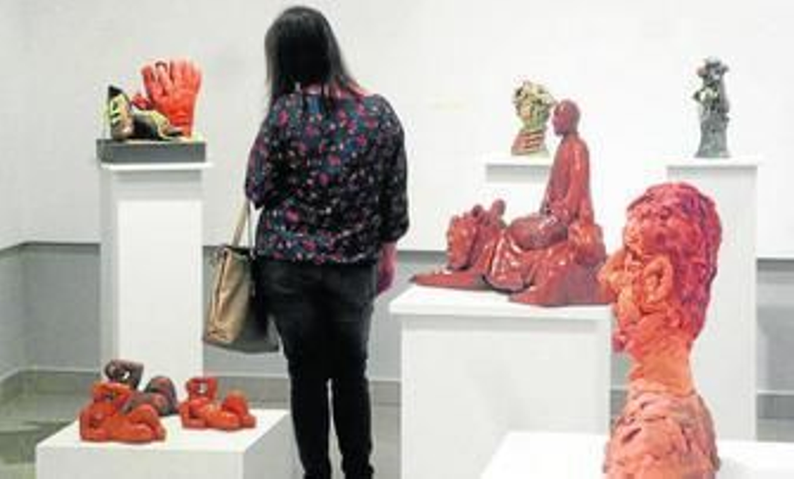Algunas de las obras que conforman la exposición colectiva.