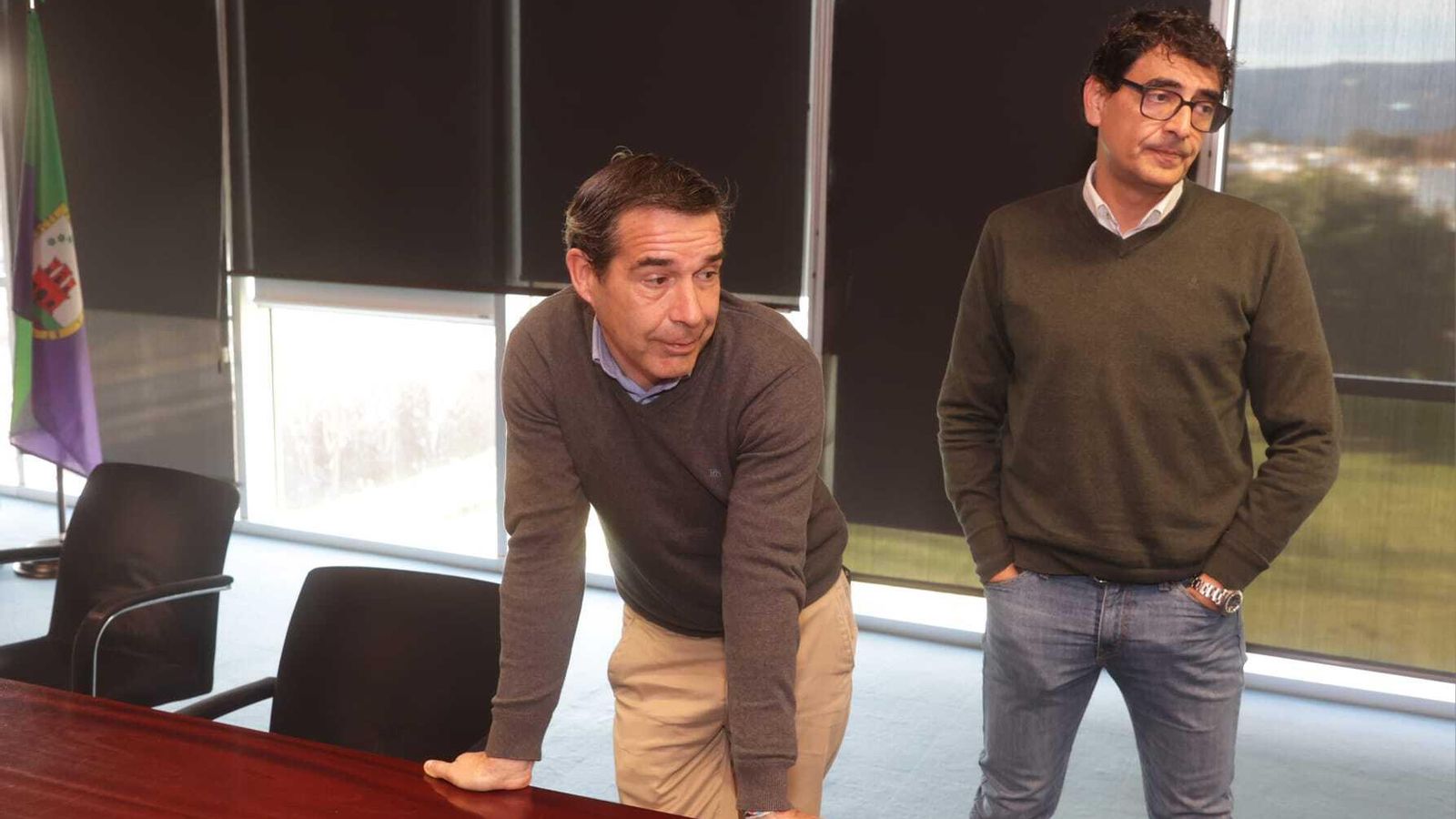 El delegado de Servicios Mancomunados, Manuel Abellán, y el director general de Arcgisa, José Manuel Alcántara, este lunes. El delegado de Servicios Mancomunados, Manuel Abellán, y el director general de Arcgisa, José Manuel Alcántara, este lunes.