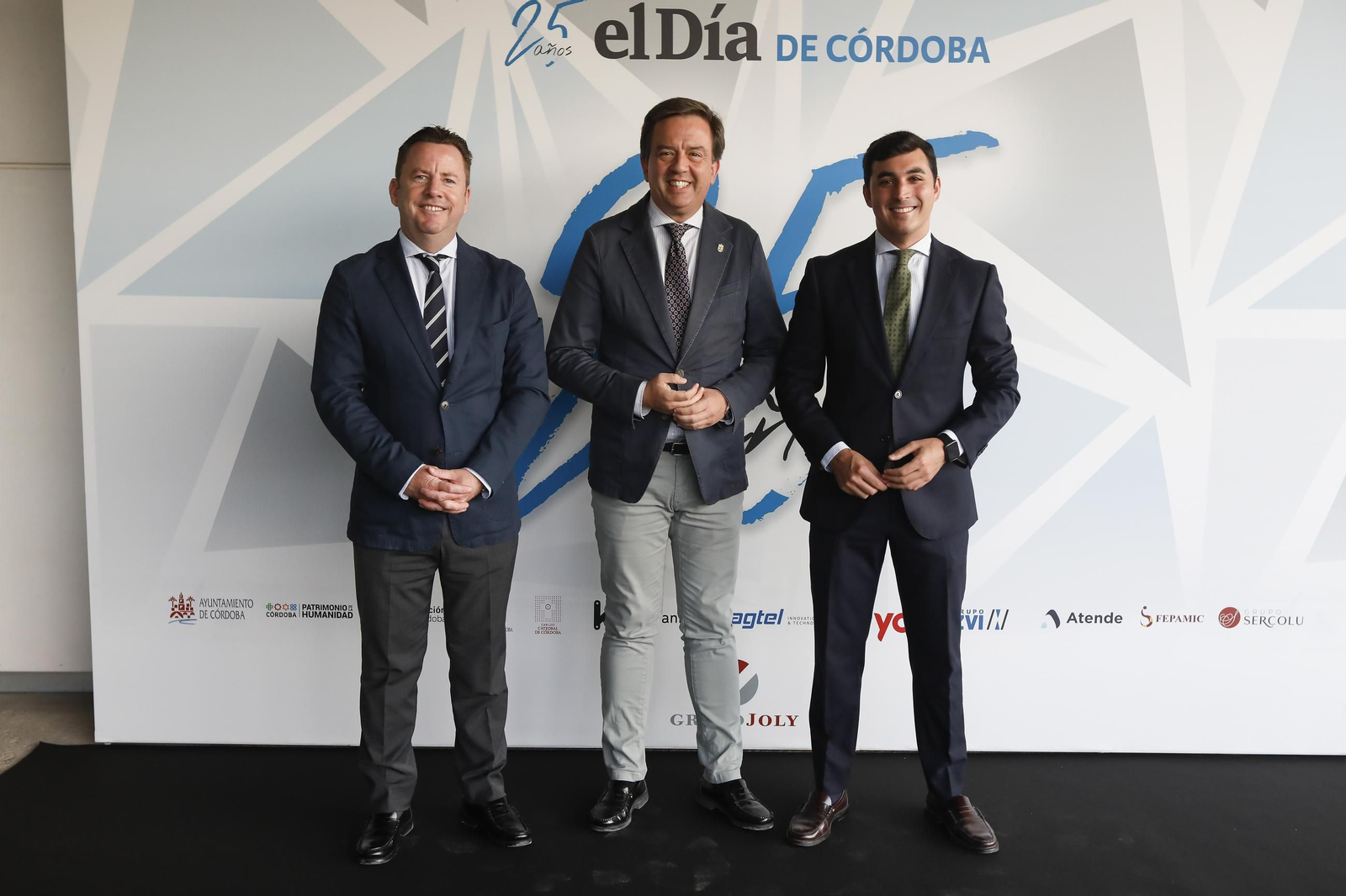 Francisco Javier Aguilar, Aurelio Fernández y José Carlos García.