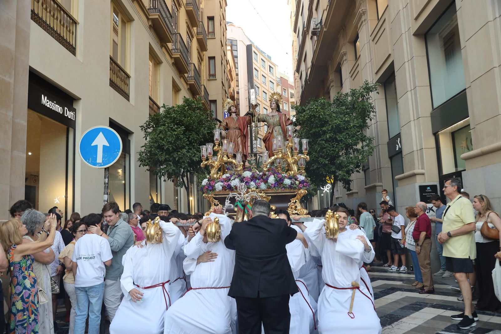 La procesión de los Santos Patronos de Málaga, en fotos