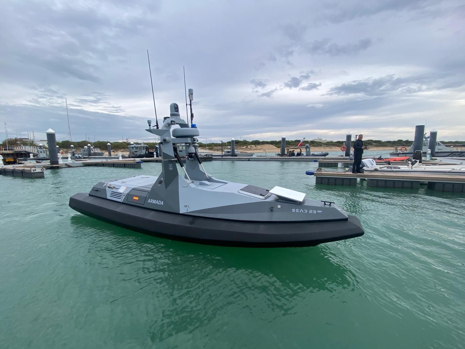 Así es el dron marítimo de la Armada que patrullará las aguas del estrecho de Gibraltar