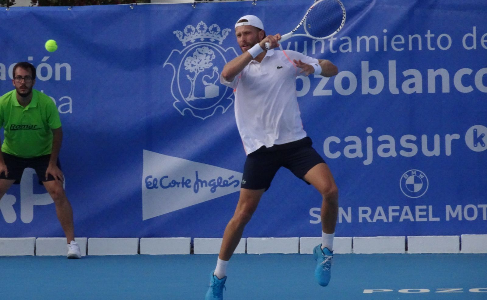 Hugo Grenier, durante su partido en Pozoblanco.