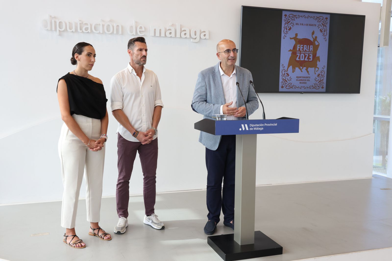 Presentación de la Feria del Emigrante en la sede de Diputación.