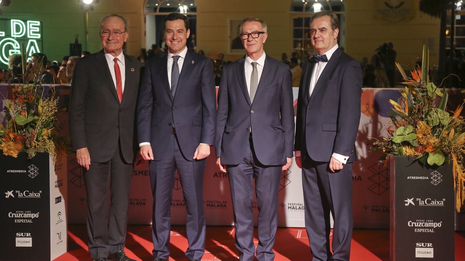 Francisco de la Torre, Juan Manuel Moreno Bonilla, José Guirao y Juan Antonio Vigar.