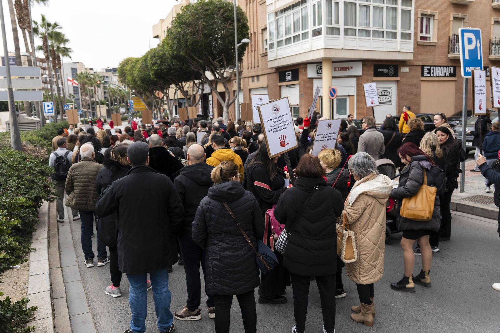 Las imágenes de la Manifestación de la Plataforma por la Dignidad de los Autónomos en Almería