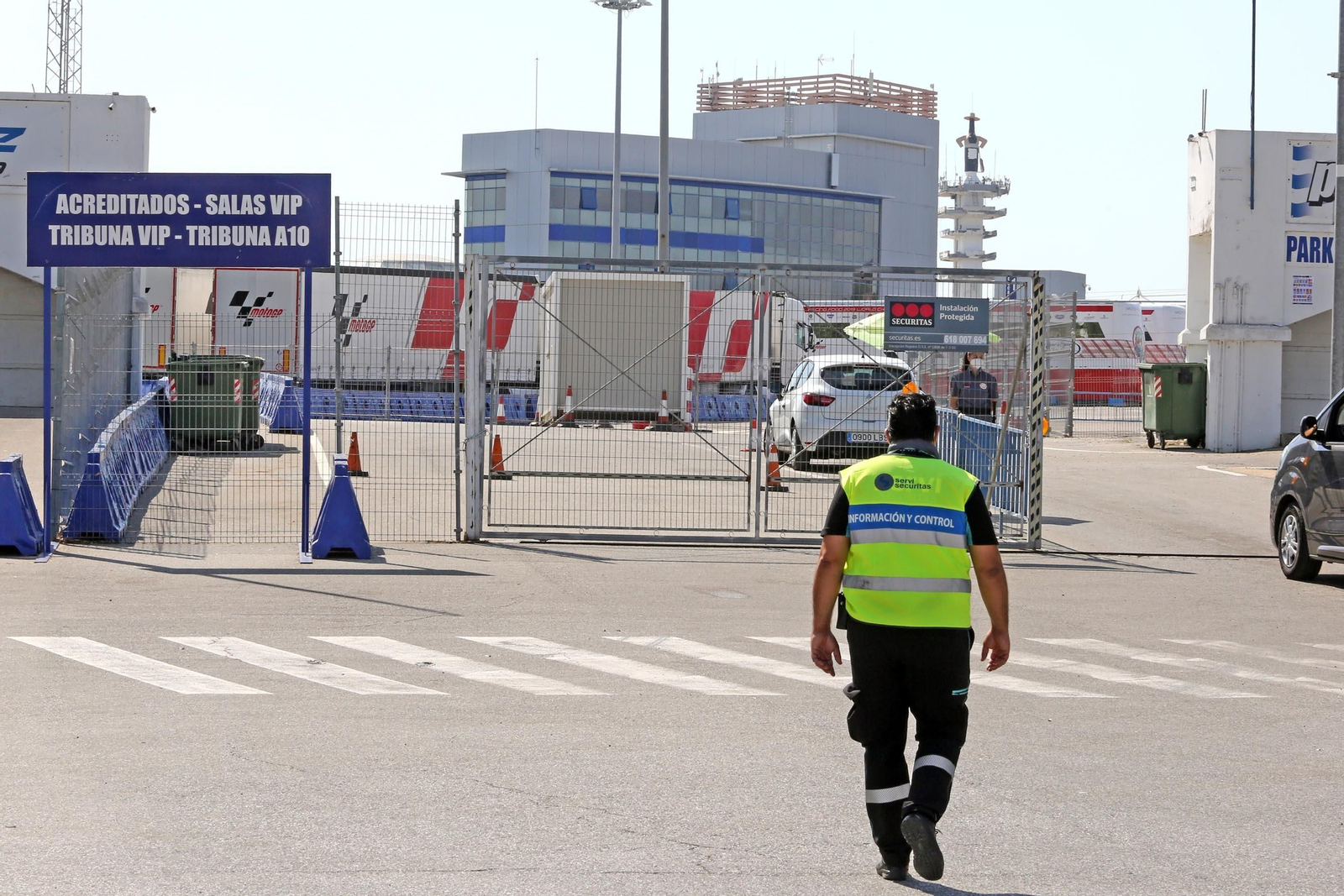 Preparativos para el Gran Premio de España de Moto GP en Jerez