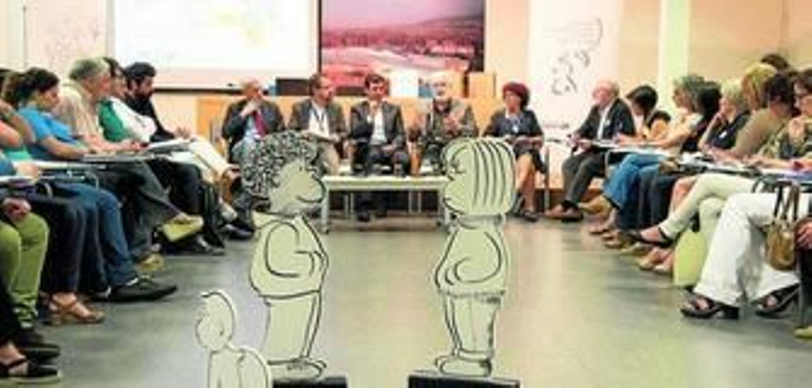 El pedagogo Francesco Tonucci, el alcalde, Paco Cuenca, y el director del Parque de las Ciencias, Ernesto Páramo, inauguraron el encuentro.