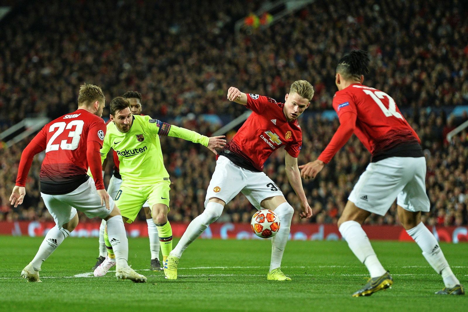 Las imágenes del Manchester United-Barcelona FC