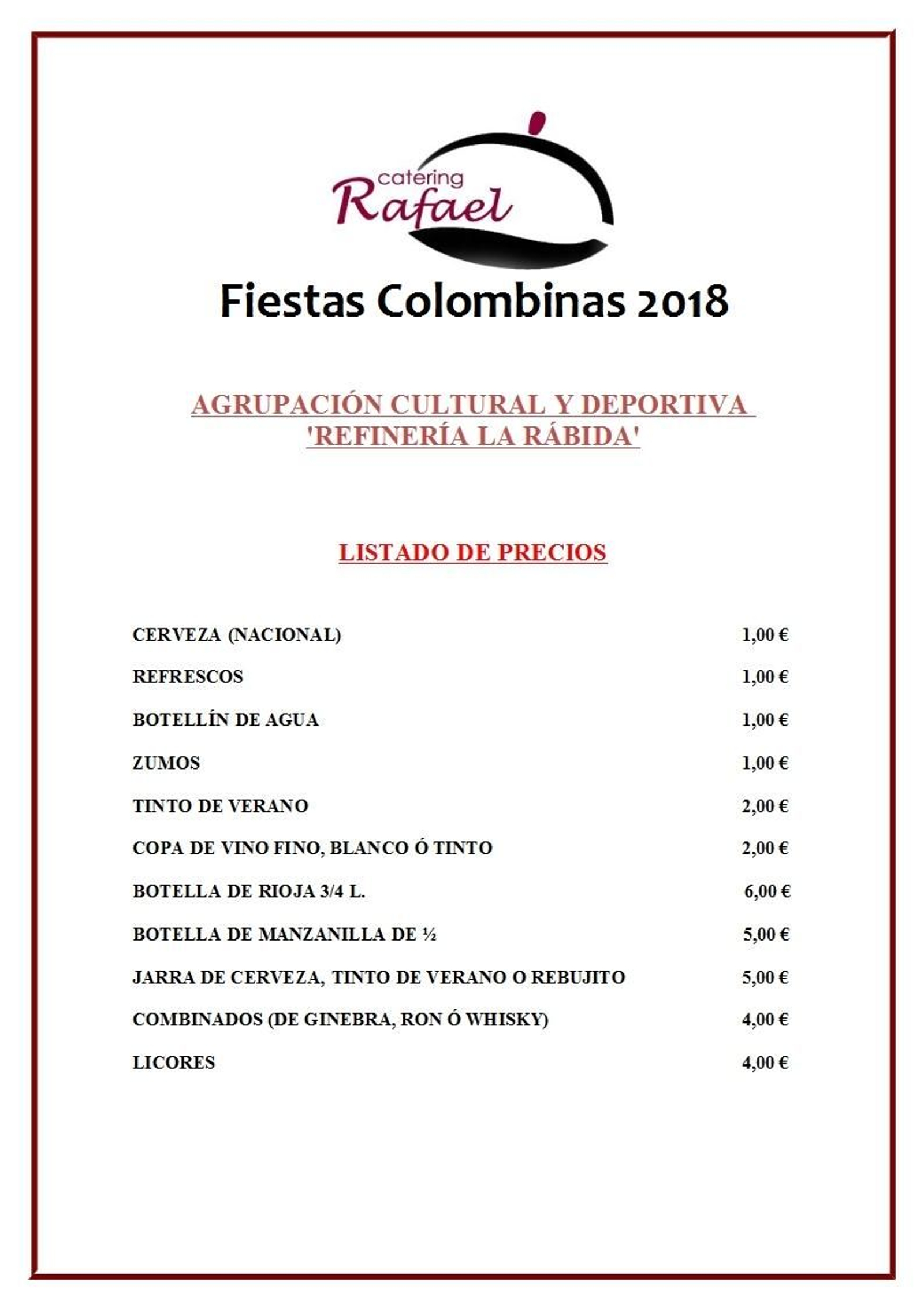 Lista de precios