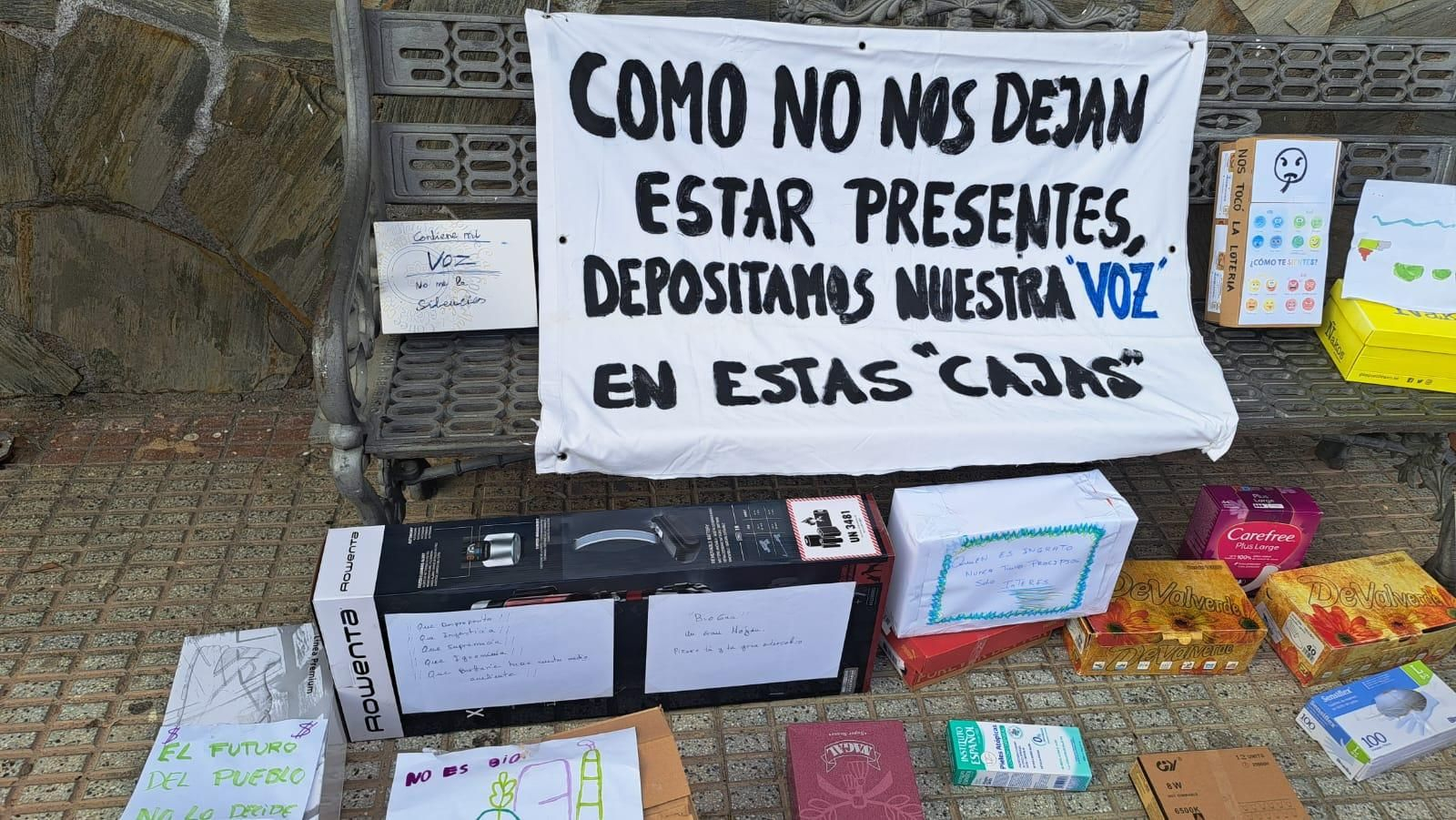 Acto protesta de Ecologistas en Acción.