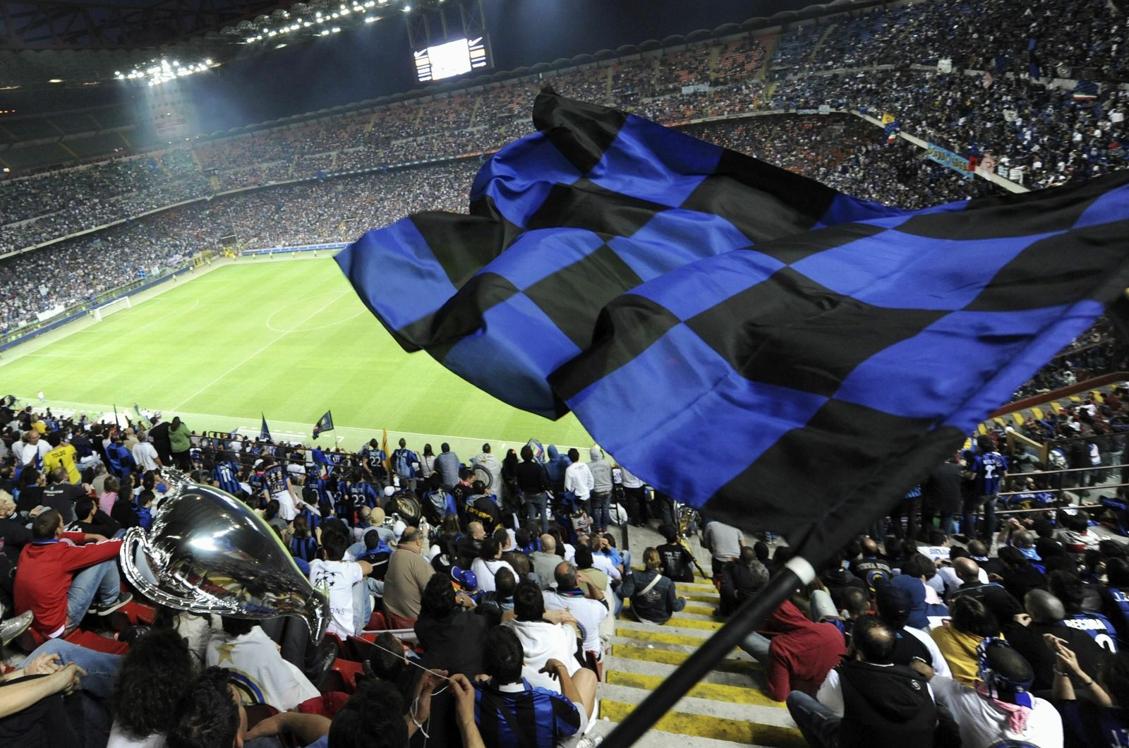 Una imagen de San Siro después de la última Champions League que logró el Inter de Milán, en 2010.