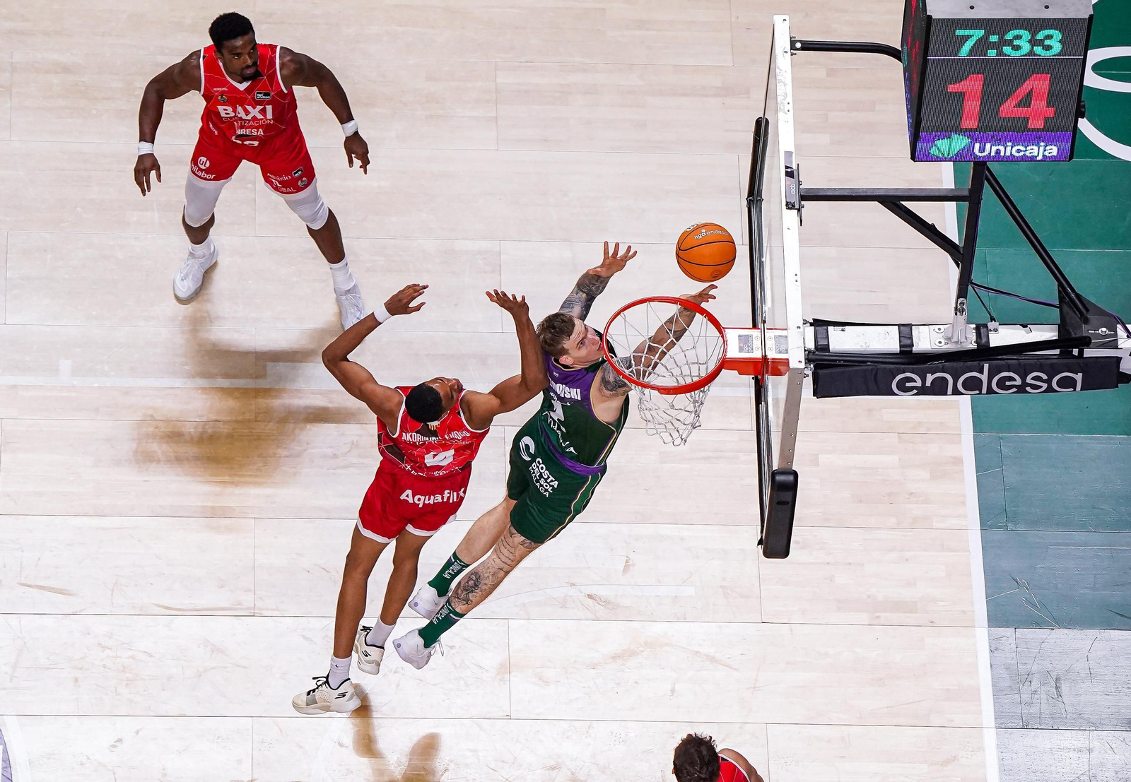 El Unicaja-Baxi Manresa, en fotos