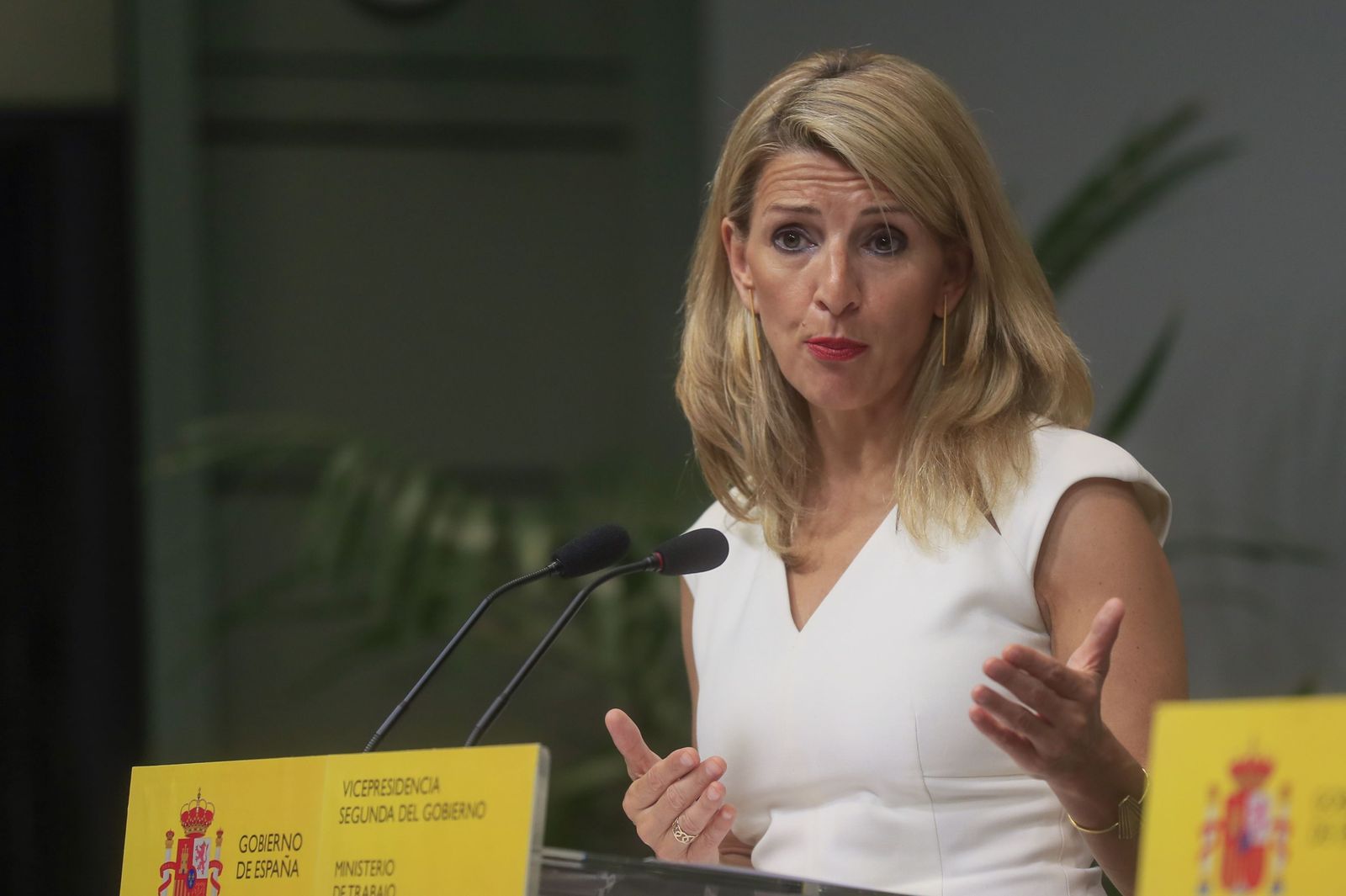 Yolanda Díaz, en una comparecencia reciente