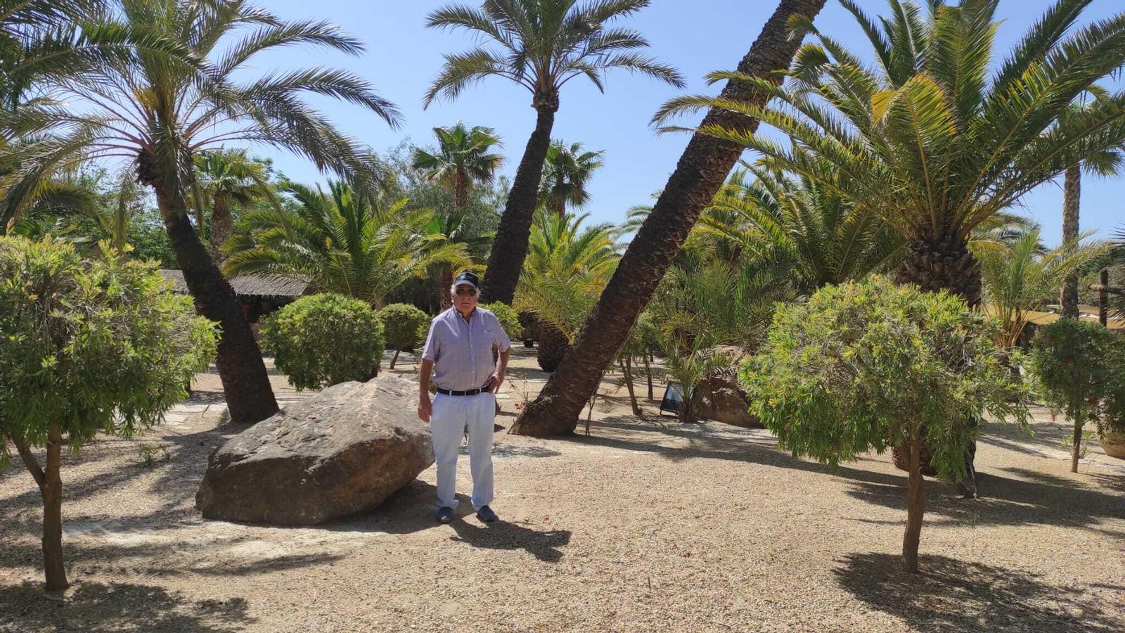 El empresario José María Rossell en una visita reciente al parque temático