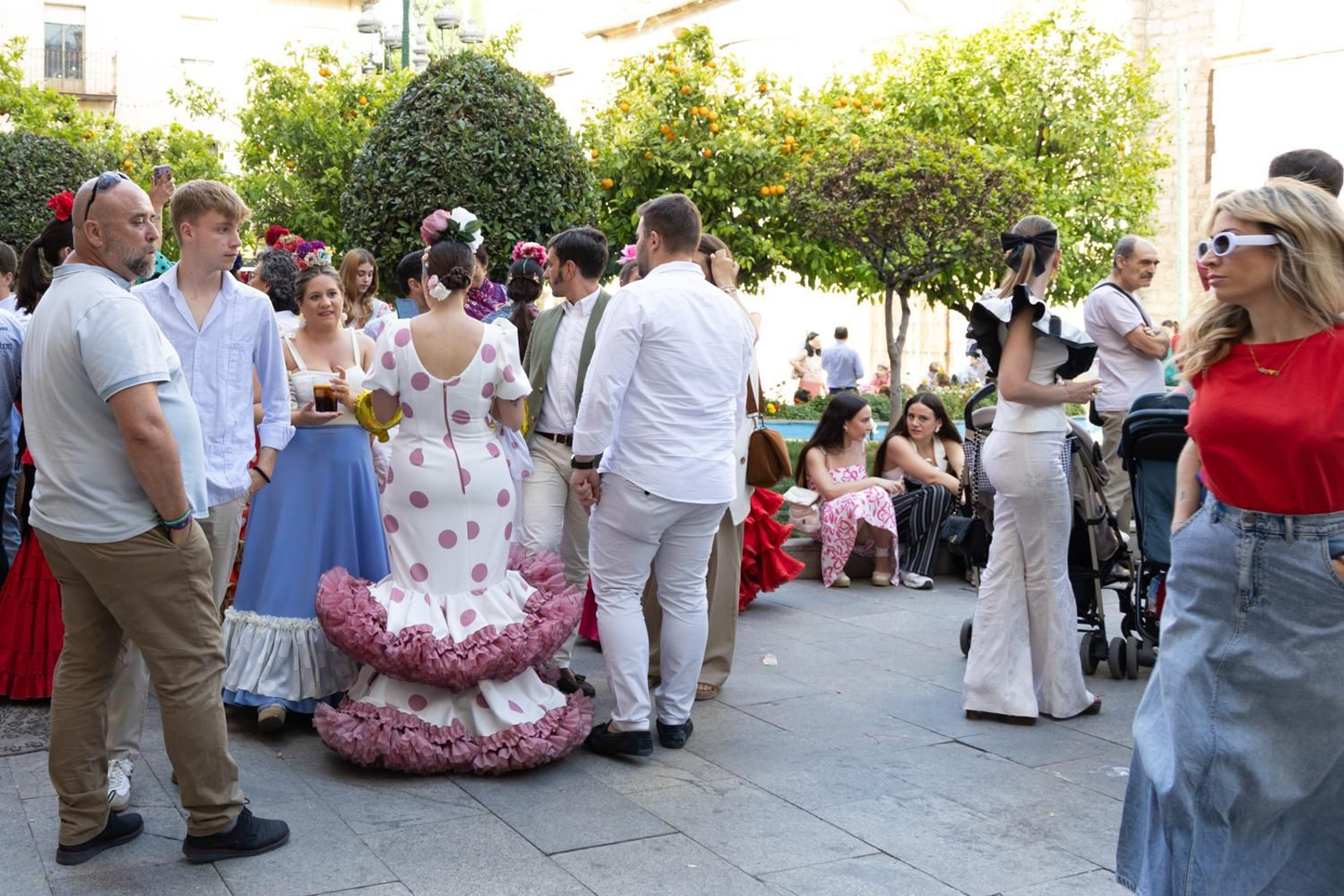 Así ha procesionado la Virgen de la Capilla por Jaén en su día grande.