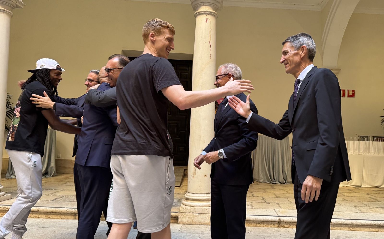 La recepción a los campeones en el Centro Cultural Unicaja